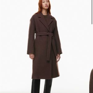NWT Wilfred Holiday Coat Dark Umber
